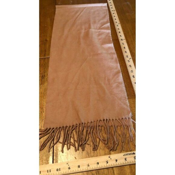 Sonoma Outdooora Super Soft Fringed Scarf, Neutral Rose Pink Winter Warm Cozy - Picture 1 of 3